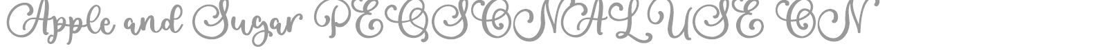 Apple and Sugar font preview